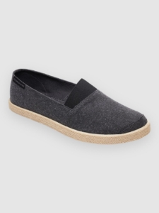 Quiksilver Espadrilled Slip-Ons Solid Zwart