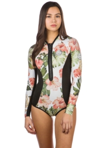 Rip Curl G Bomb Spring Hi Cut LS Wetsuit Wit