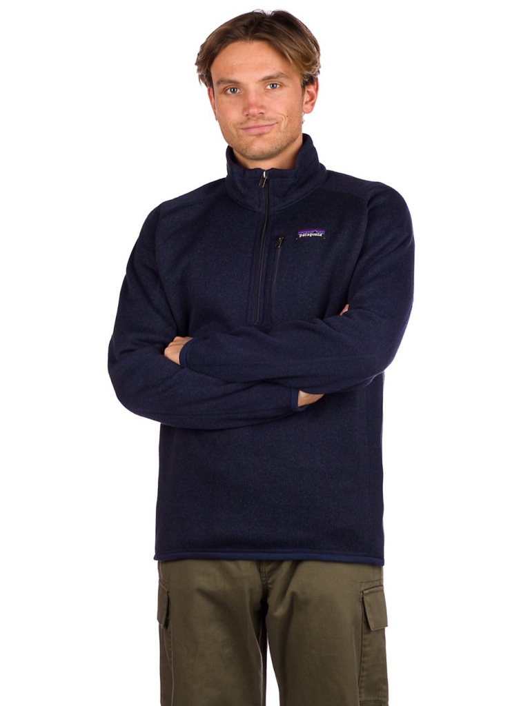 Patagonia Better 1/4 Zip Hoodie Neo Marineblauw