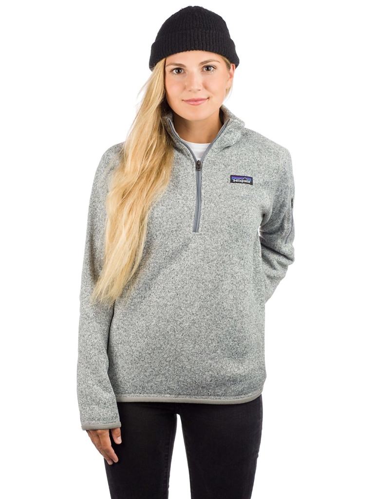 Patagonia Better Sweater 1/4 Half-Zip Fleece Trui Birch Wit