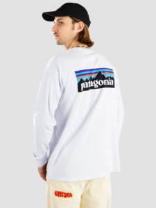 Patagonia P-6 Logo Responsibili Longsleeve Wit