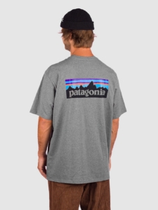 Patagonia P-6 Logo Responsibili T-Shirt Gravel Heather
