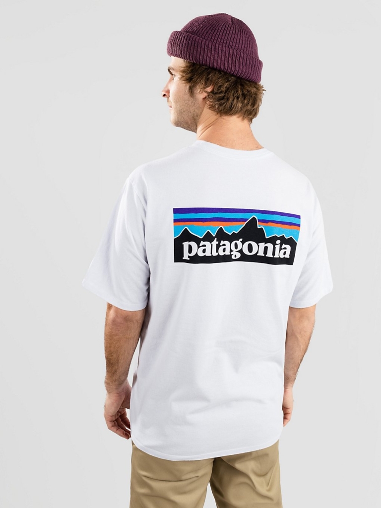 Patagonia P-6 Logo Responsibili T-Shirt Wit