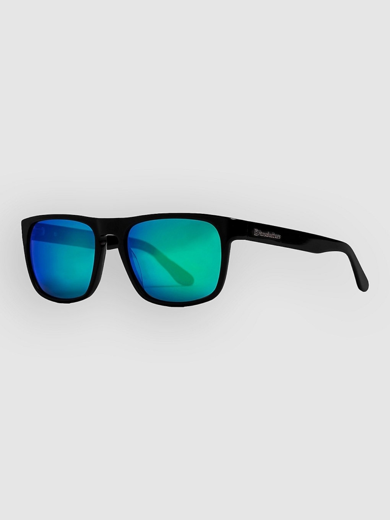 Horsefeathers Keaton Gloss Black Zonnebril Groen