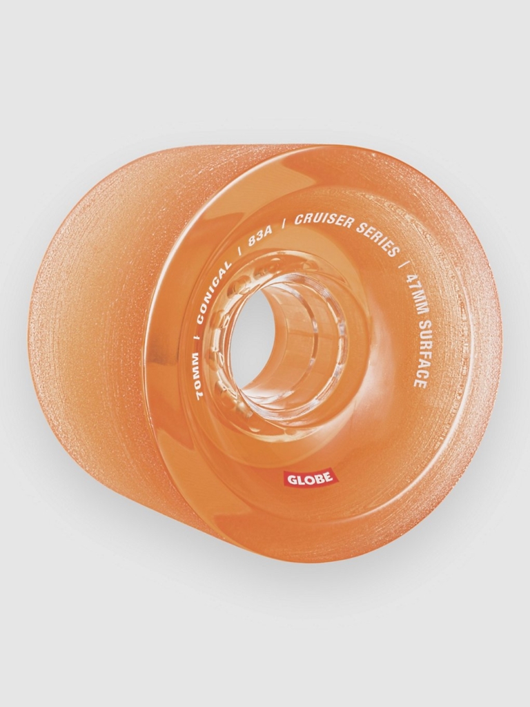 Globe Conical Cruiser 70mm Wheels Clear Amber
