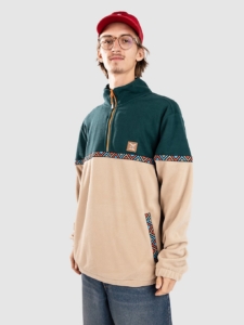 Iriedaily Monte Noe Troyer Half-Zip Fleece Trui Hunter