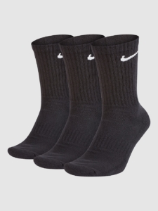 Nike Everyday Cush Crew 3P Socks Zwart