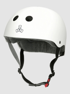 Triple 8 Certified Sweatsaver Helm Wit Rubber