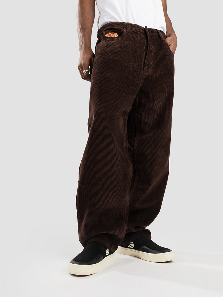 Empyre Loose Fit Sk8 Cord Broek Bruin