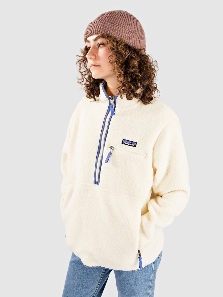 Patagonia Retro Pile Marsupial Half-Zip Fleece Trui Natural