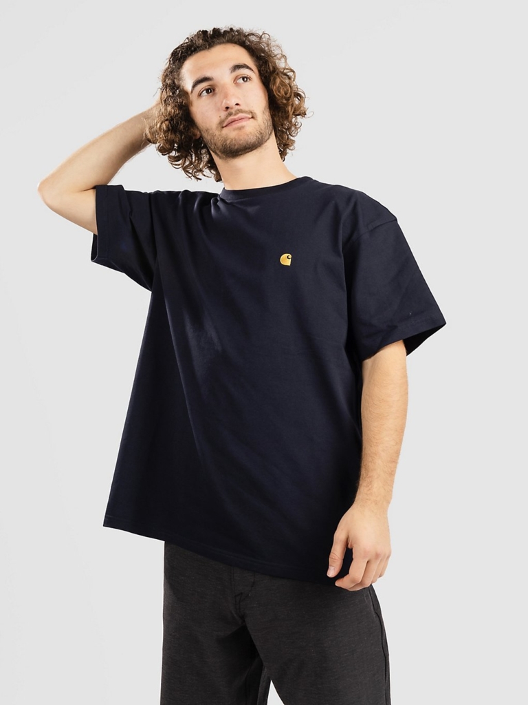 Carhartt WIP Chase T-Shirt Marineblauw