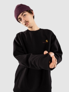 Carhartt WIP American Script Sweater Zwart