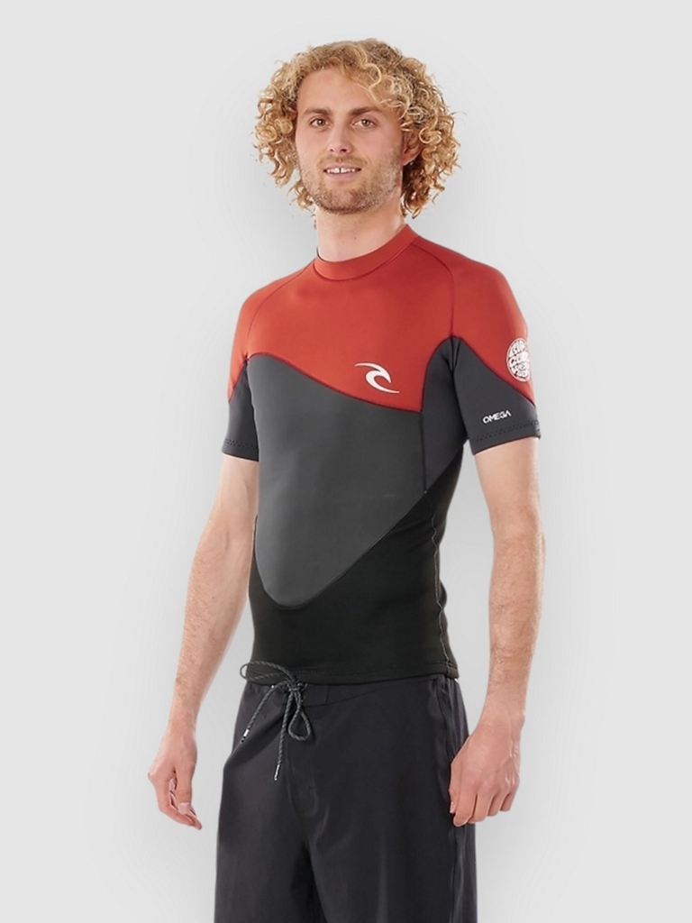 Rip Curl Omega 1.5mm Rash Guard Maroon