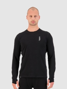 Mons Royale Merino Cascade Flex Thermo Shirt Zwart