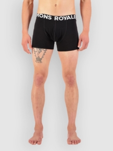 Mons Royale Hold ‘Em Shorty Boxershorts Zwart