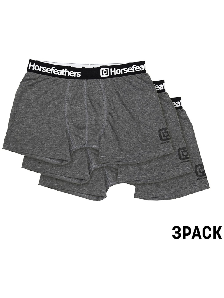 Horsefeathers Dynasty 3Pk Boxershorts Heather Anthracite
