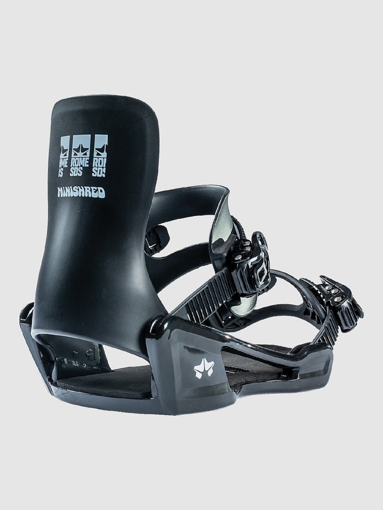 Rome Minishred Kids Snowboard Bindingen Zwart
