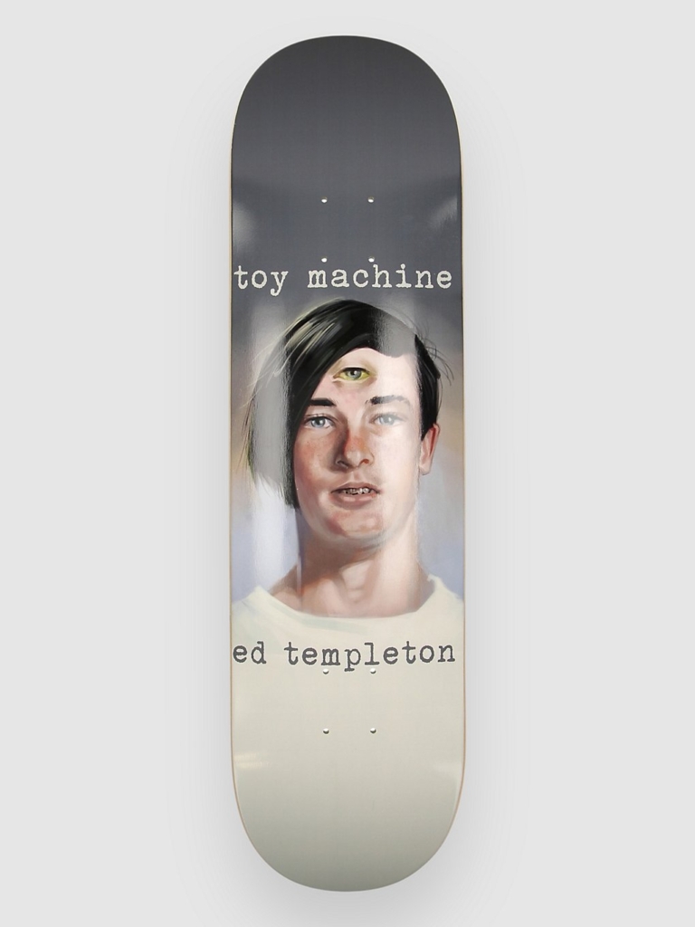 Toy Machine Templeton Portrait 8.25″ Skateboard Deck Grijs
