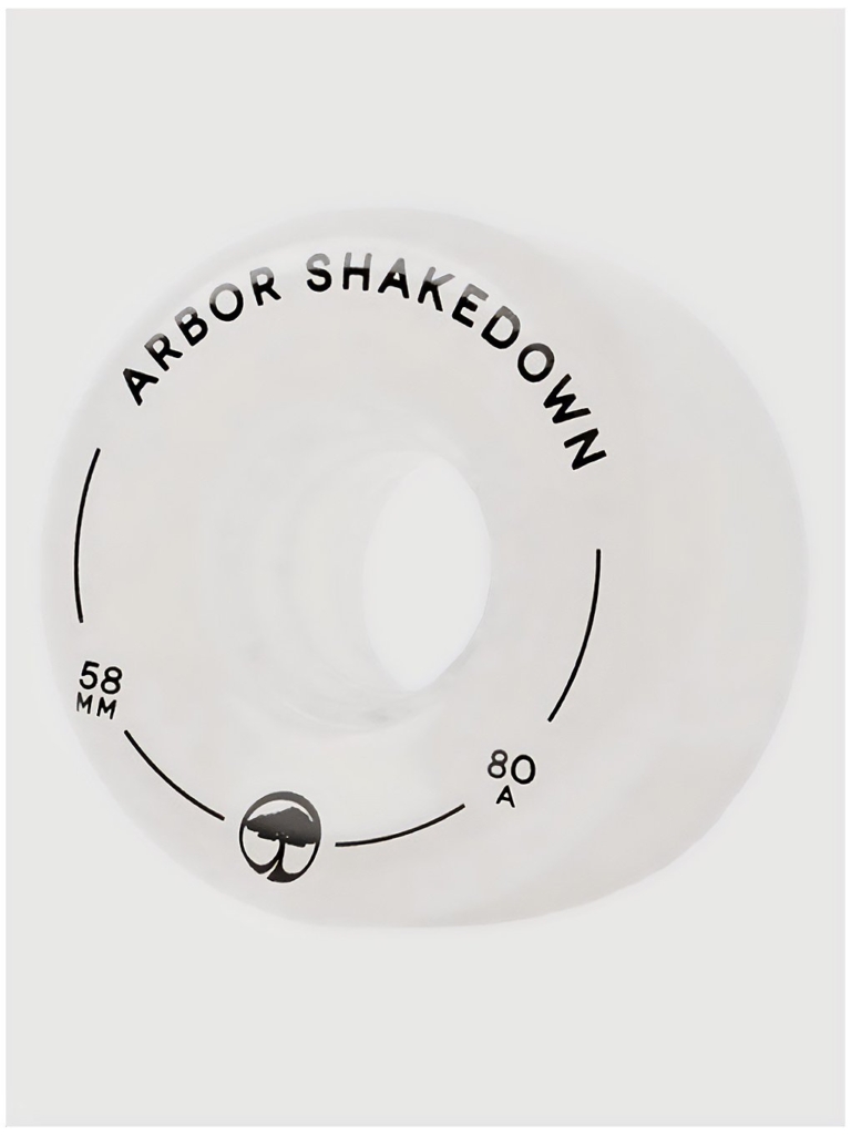 Arbor Shakedown 80a 58mm Wheels Wit