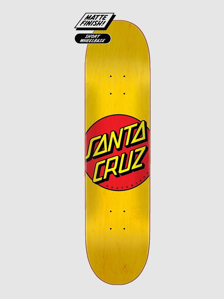 Santa Cruz Classic Dot 7.75″ Skateboard Deck Geel