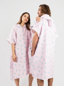 After Watermelon Surf Poncho Roze