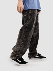 Empyre Loose Sk8 Cord Broek Acid Wash Zwart