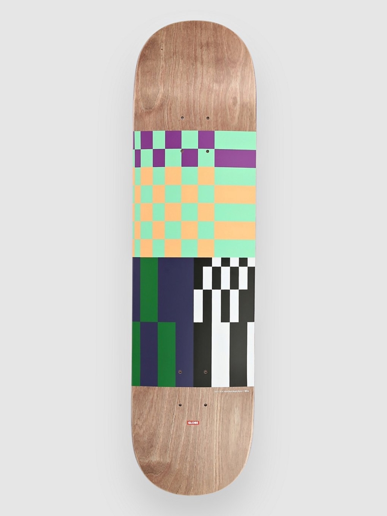 Globe G2 Check, Please 8.0″ Skateboard Deck Dark Maple/grunge