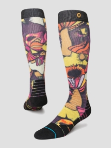 Stance Mushies Sport Sokken patroon Maroon