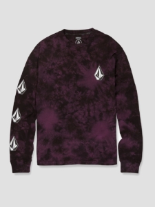 Volcom Iconic Stone Dye Longsleeve T-Shirt Mulberry