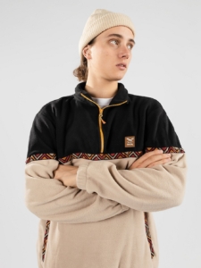 Iriedaily Monte Noe Troyer Half-Zip Fleece Trui Creme