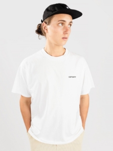 Carhartt WIP Script Embroidery T-Shirt Zwart