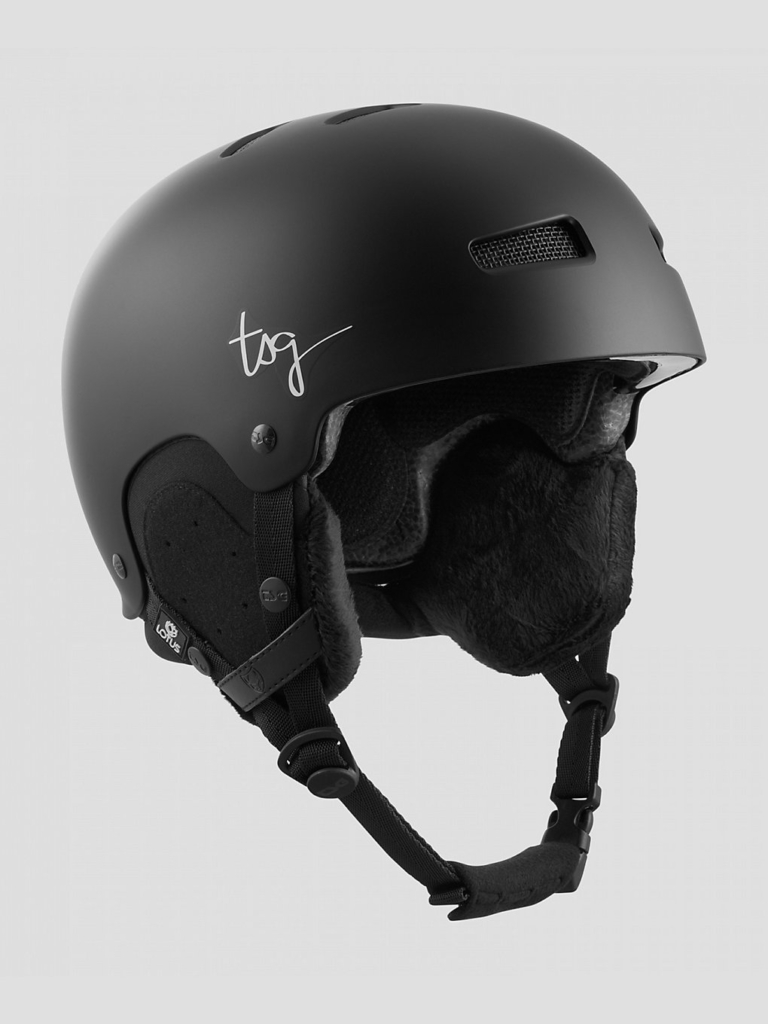 TSG Lotus Solid Color Helm Satin Zwart