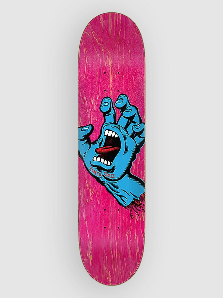 Santa Cruz Screaming Hand 7.8″ Skateboard Deck Roze