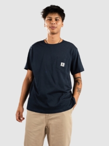 Element Basic Pocket Label T-Shirt Eclipse Marineblauw