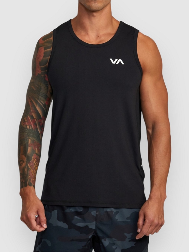 RVCA Sport Vent Tanktop Zwart