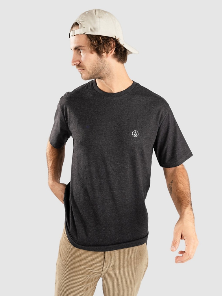 Volcom Circle Blanks Hth T-Shirt Heather Zwart