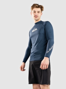 Quiksilver All Time Longsleeve Lycra Marineblauw Blazer Heather