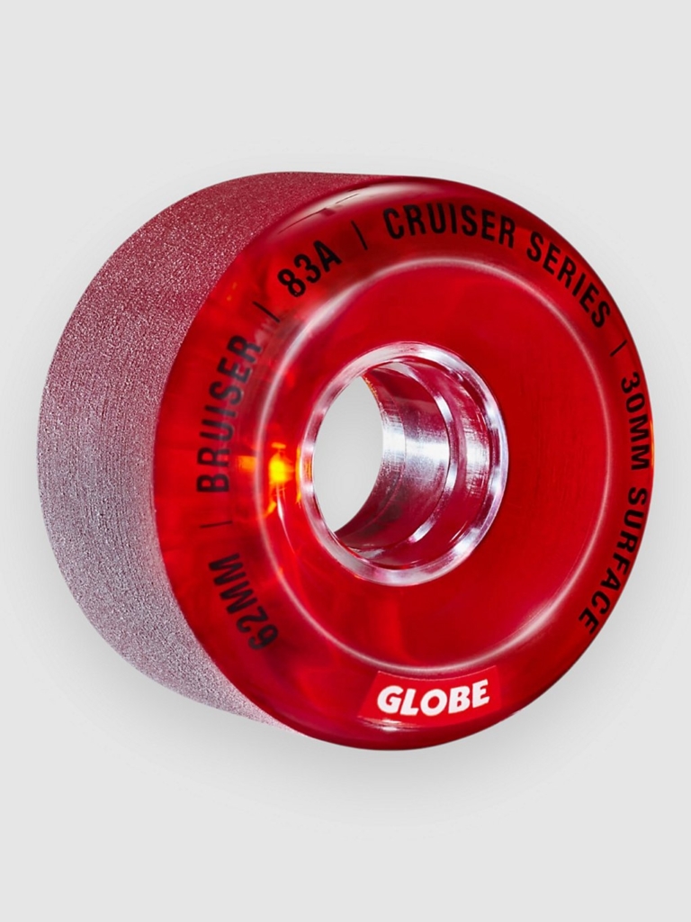 Globe Bruiser 62mm Wheels Clear Rood