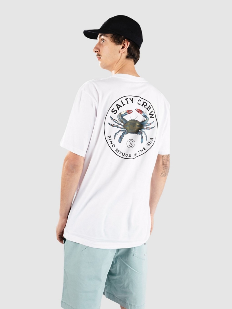 Salty Crew Blue Crabber Premium T-Shirt Wit