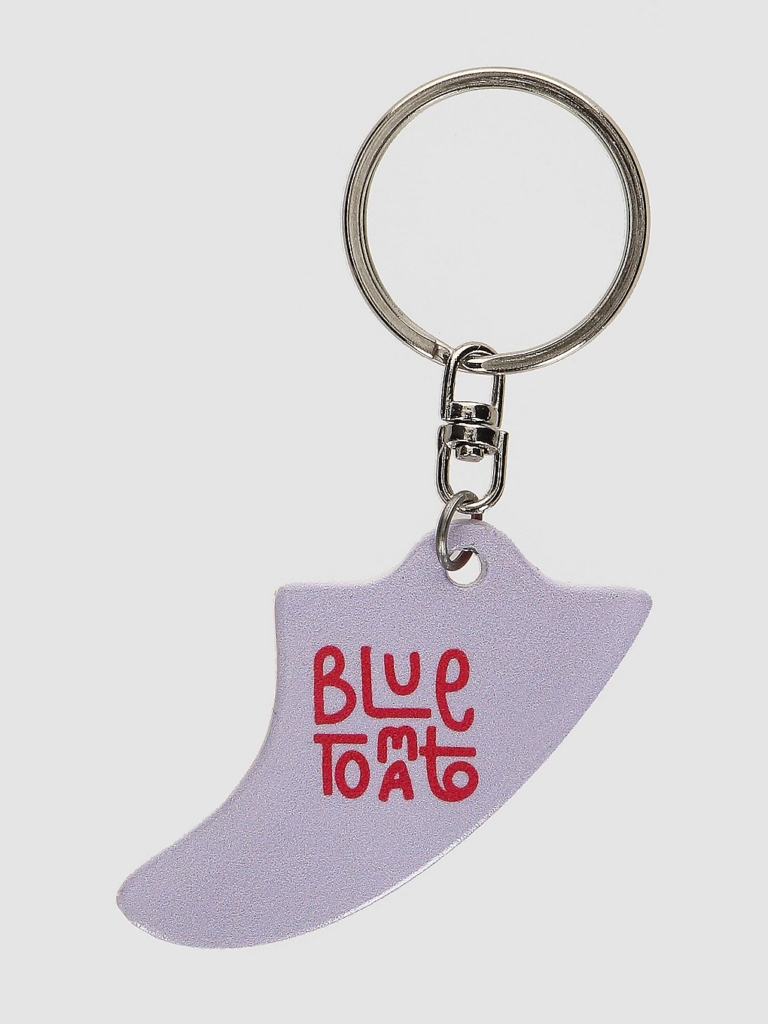 Blue Tomato Fin Keychain Square