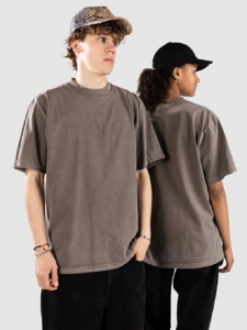 Shaka Wear 7.5 Max Heavyweight Garment Dye T-Shirt Cement Grijs