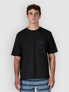 Patagonia Boardshort Logo Pocket Responsibili T-Shirt Ink Zwart