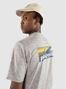Patagonia Cap Cool Daily Graphic Waters Lycra Brdst Log Abl Ble Th Gry