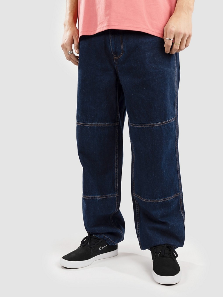 Empyre Loose Fit Utility Jeans Blauw