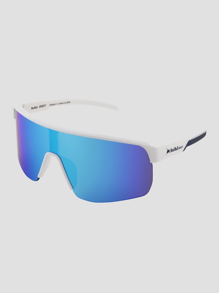 Red Bull SPECT Eyewear DAKOTA-002 White Zonnebril Smoke With Blauw Mirror