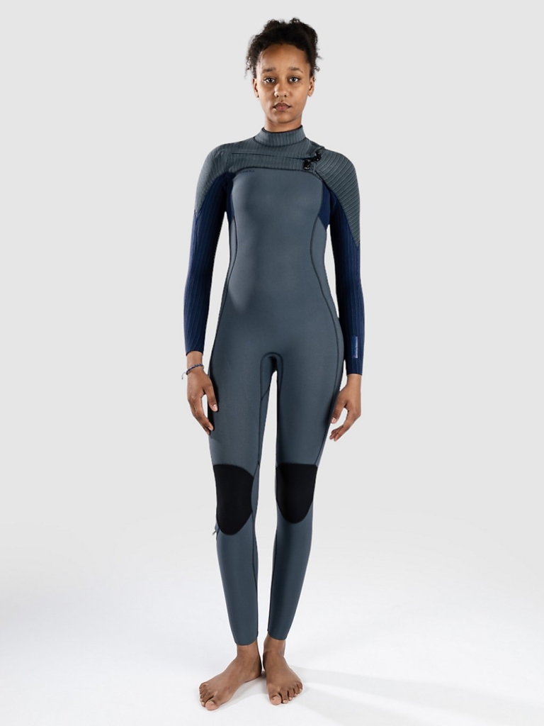 O’Neill Hyperfreak 3/2mm Chest Zip Full Wetsuit Marineblauw