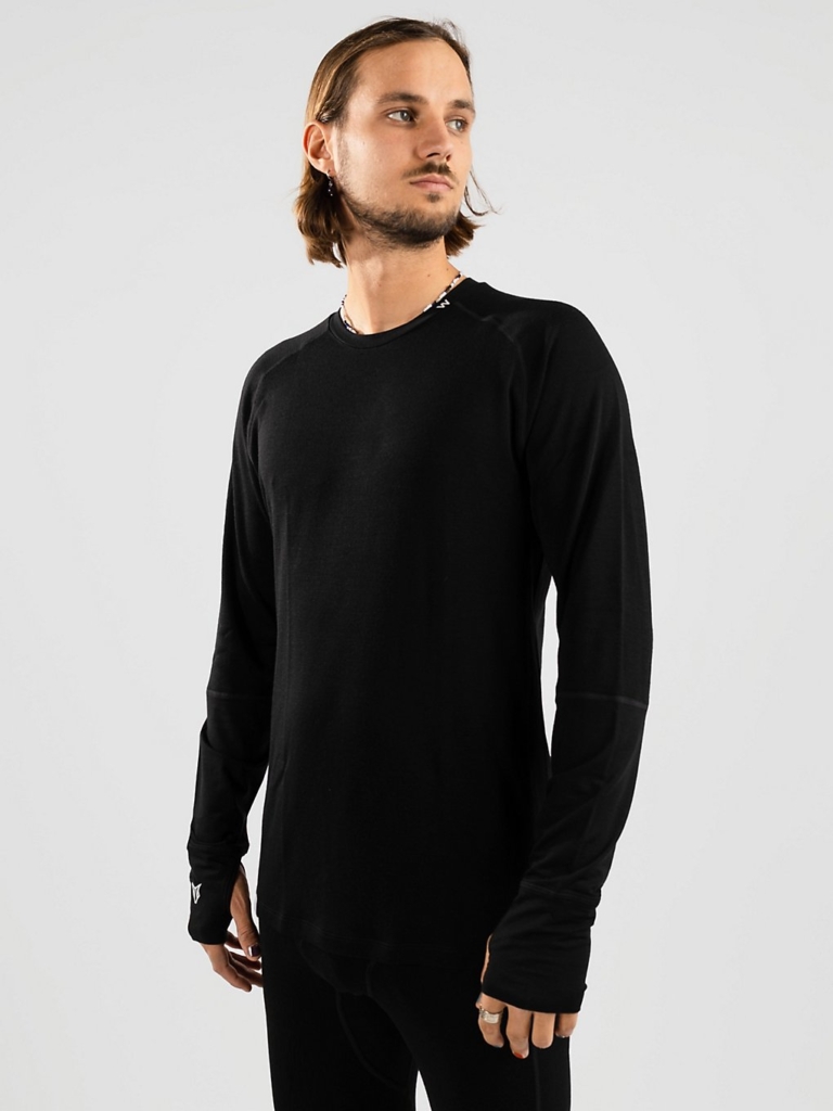 Woolf Merino Svarthetta Performance Thermo Shirt Zwart