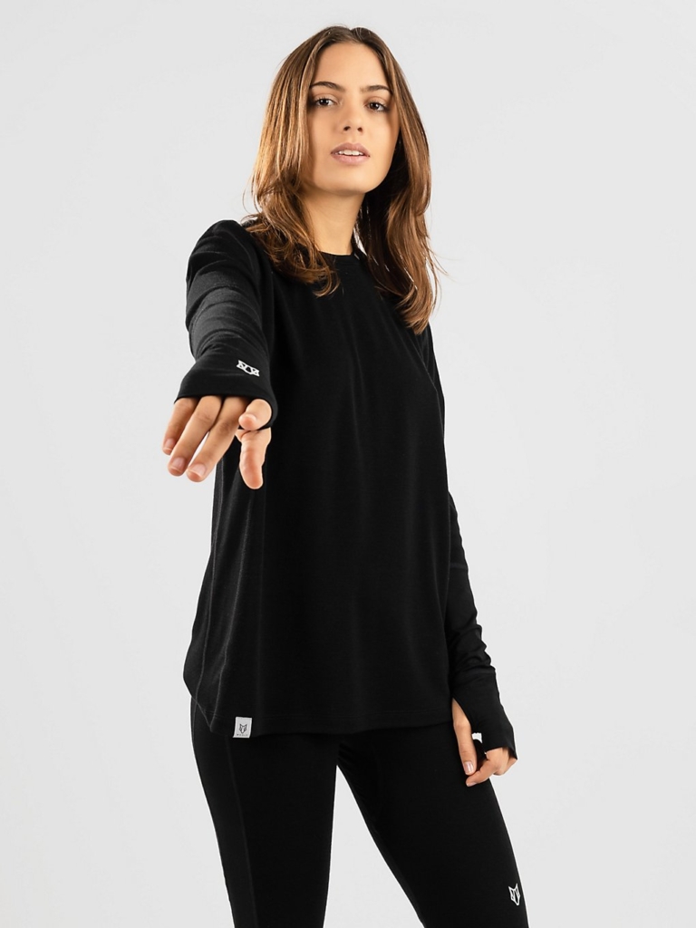 Woolf Merino Nibbi Performance Thermo Shirt Zwart