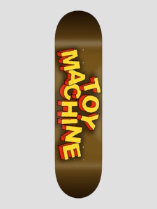 Toy Machine Hirotton Logo Symmetrical Shape 8″ Skateboard Deck patroon Geel