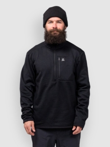 Jones Snowboards Flagship Rec Grid Fleece Jas Stealth Zwart
